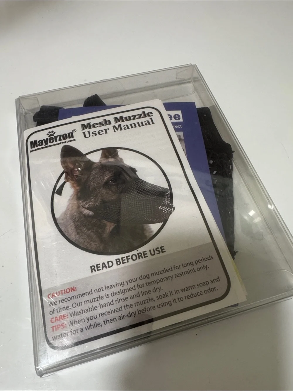 Mayerzon Mesh Dog Muzzle - Black